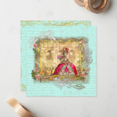 Marie Antoinetteパーティーアットベルサイユ文房具 ノートカード (正面/裏面インサイチュ)