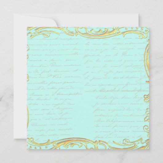 Marie Antoinetteパーティーアットベルサイユ文房具 ノートカード (裏面)