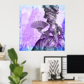 Marie AntoinetteパープルヘイズLg.ポスター ポスター (ホームオフィス)