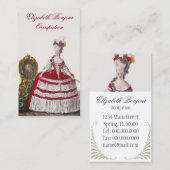 Marie Antoinetteファッション~名刺レッド 名刺 (正面/裏面)