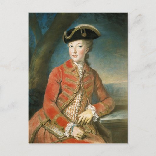 Marie Antoinette狩り衣装バイクランツィンガー ポストカード (正面)