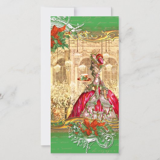 Marie Antoinette紅茶パーティークリスマスフォトカード (正面)