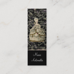 Marie Antoinette豪華なドレス~名刺 スキニー名刺