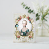 Marie Antoinette，パリ，シャビー，ポートレート,バラ ポストカード (スタンド正面)