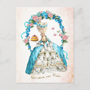 Marie Antoinette,フランスのケーキと食べはがきに ポストカード