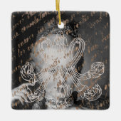 Marie Antoinette – モノグラム王室のム セラミックオーナメント (正面)