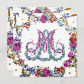 Marie Antoinette – 花の招待状 招待状 (正面/裏面)