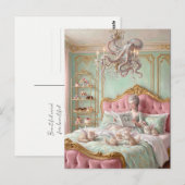 Marie Antoinette and the octopus. Surreal ポストカード (正面/裏面)