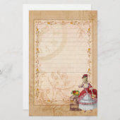 Marie Antoinette Bird Cage Rose Stationery 便箋 (正面/裏面)