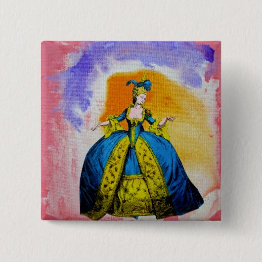 Marie Antoinette by Michael Moffa 缶バッジ (正面)
