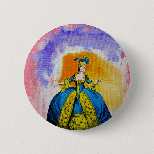 Marie Antoinette by Michael Moffa 缶バッジ (正面)