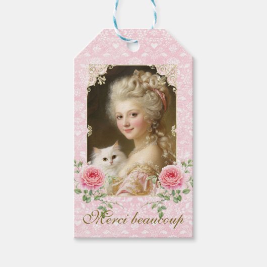 Marie Antoinette,French,Paris,cat,portrait, ギフトタグ (正面)