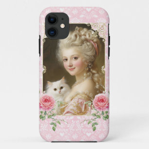Marie Antoinette,French,Paris,cat,portrait,スマホケース iPhone 11 ケース