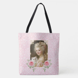 Marie Antoinette,French,Paris,cat,portrait トートバッグ