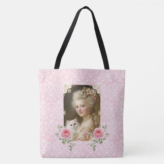 Marie Antoinette,French,Paris,cat,portrait トートバッグ (正面)