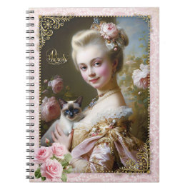 Marie Antoinette,French,Paris,cat,portrait,ノート ノートブック