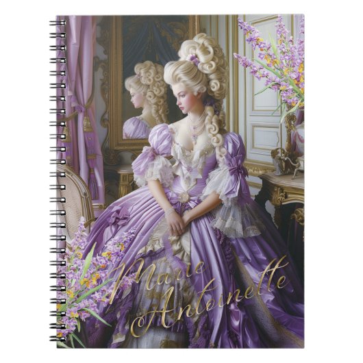 Marie Antoinette,French,Paris,portrait,lavender ノートブック (正面)