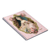 Marie Antoinette,French,Paris,portrait,roses メモ帳 ノートブック (右側)