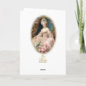 Marie Antoinette,French,Paris,portrait,roses 招待状 (裏面)