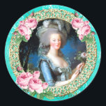 Marie Antoinette,French,Paris,portrait,stickers ラウンドシール<br><div class="desc">Marie Antoinette, French, Paris, portrait, stickers</div>