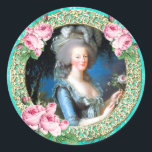 Marie Antoinette,French,Paris,portrait,stickers ラウンドシール<br><div class="desc">Marie Antoinette, French, Paris, portrait, stickers</div>