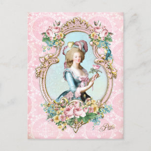 Marie Antoinette,French,Paris,rose,pink ポストカード