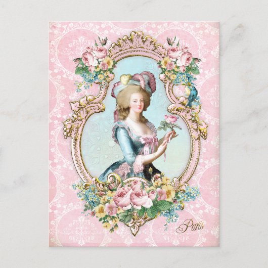 Marie Antoinette,French,Paris,rose,pink ポストカード (正面)