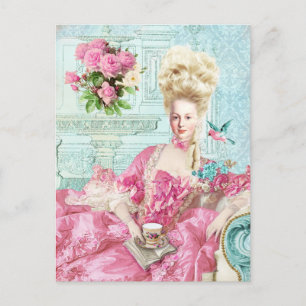 Marie Antoinette French Paris rose portrait ポストカード
