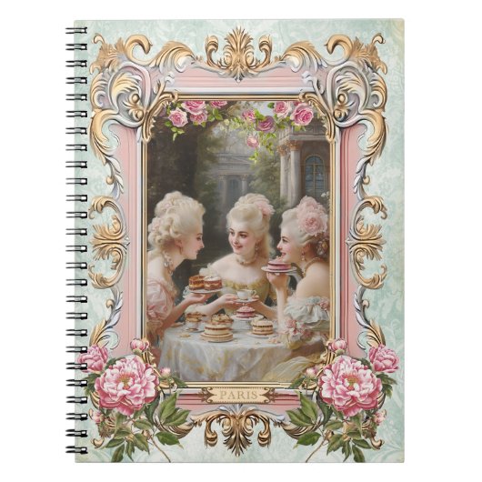 Marie Antoinette,French,Paris,tea,cake,rose ノート (正面)