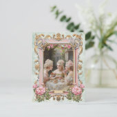 Marie Antoinette,French,Paris,tea,cake,rose ポストカード (スタンド正面)