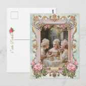 Marie Antoinette,French,Paris,tea,cake,rose ポストカード (正面/裏面)