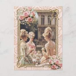 Marie Antoinette,French,Paris,tea,cake,roses ポストカー ポストカード