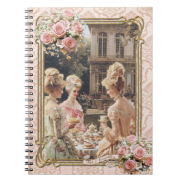 Marie Antoinette,French,Paris,tea,cake,roses メモ帳 ノートブック