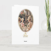 Marie Antoinette,French,Paris,tea,cake,roses 招待状 (裏面)