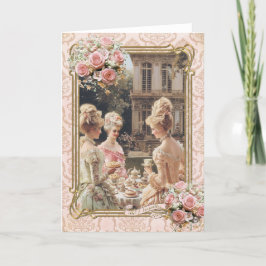 Marie Antoinette,French,Paris,tea,cake,roses 招待状