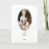 Marie Antoinette,French,Paris,tea,cake,roses 招待状 (裏面)