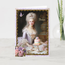 Marie Antoinette,French,Paris,tea,cake,roses 招待状