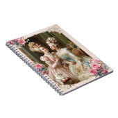 Marie Antoinette,French,Paris,tea,cat,roses  メモ帳 ノートブック (右側)