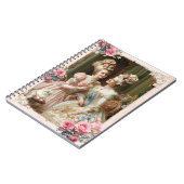 Marie Antoinette,French,Paris,tea,cat,roses  メモ帳 ノートブック (左側)