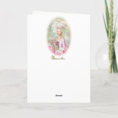 Marie Antoinette French Paris Versailles roses カード (裏面)
