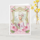 Marie Antoinette French Paris Versailles roses カード (黄色い花)