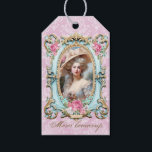 Marie Antoinette French pink roses portrait ギフトタグ<br><div class="desc">Marie Antoinette French Pink roses  portrait tag 　マリーアントワネットギフトタグ</div>