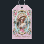 Marie Antoinette French pink roses portrait ギフトタグ<br><div class="desc">Marie Antoinette French Pink roses  portrait tag 　マリーアントワネットギフトタグ</div>