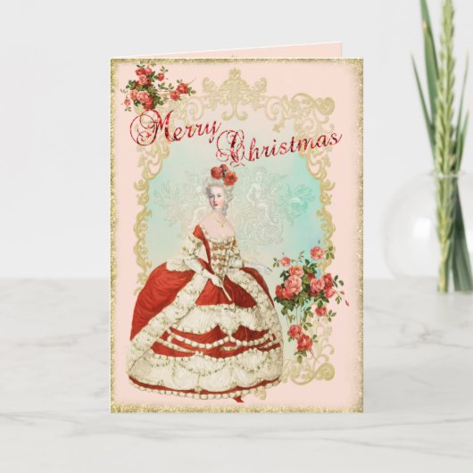 Marie Antoinette  Greeting Card Christmas Rose シーズンカード (正面)