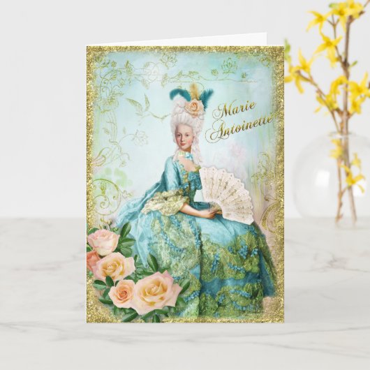 Marie Antoinette  Greeting Card Emerald garden カード (黄色い花)