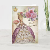 Marie Antoinette Greeting Card Rose Bloom カード (正面)