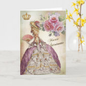 Marie Antoinette Greeting Card Rose Bloom カード (黄色い花)