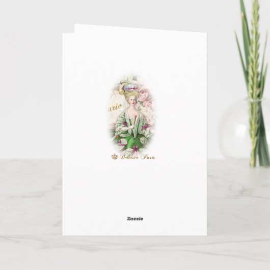 Marie Antoinette  Greeting Card Rose Bouquet カード (裏面)