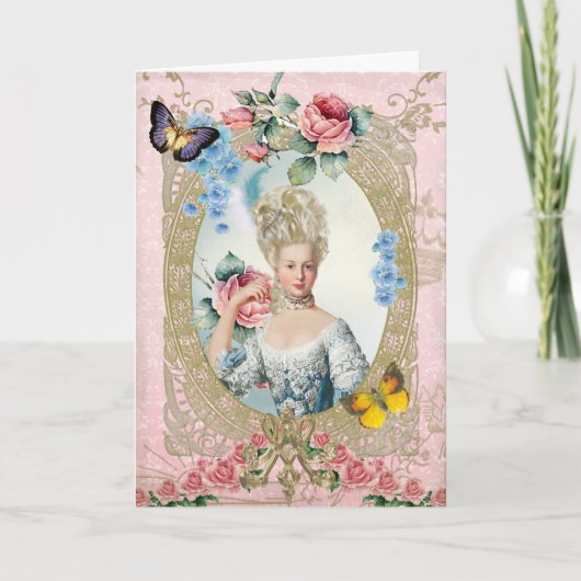 Marie Antoinette Greeting Card Rose of Versailles カード (正面)