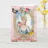 Marie Antoinette Greeting Card Rose of Versailles カード (黄色い花)